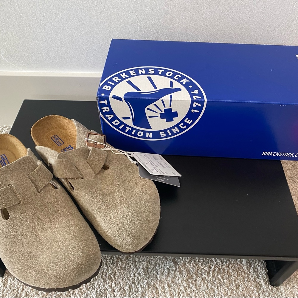 NWT Birkenstock Boston Taupe